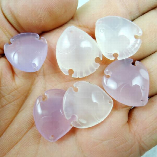 Natural Stone Turquoises Quartz Crystal Chalcedony Pendant