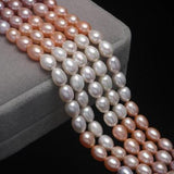 Pink Lavender Rice Freshwater Pearl Bracelet Fine Jewelry