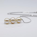 Freshwater Pearl Choker Necklace 925 Silver Gift