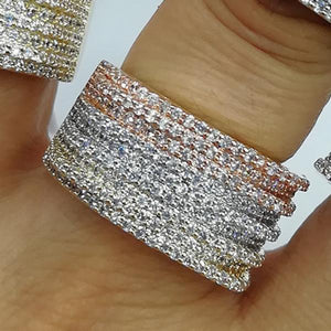 Statement Rings with Zirconia Stones for Women