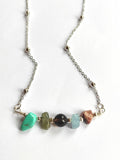 Summer Scorpio Zodiac Necklace Stainless Steel Natural Stone Gift