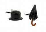 Chaplin Hat&Umbrella Men Cuff Links Wholesale&retail