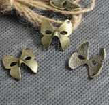 100pcs Antique Bronze Plated 19*19MM Mask Pendants for Jewelry Making DIY