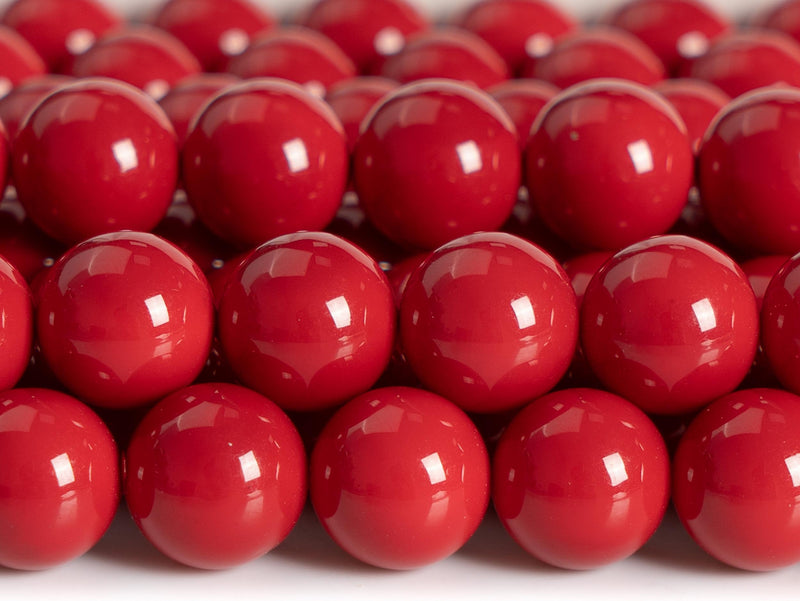 Red Shell Pearl Round Beads 4/6/8/10mm
