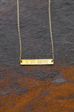Personalized Name Bar Bracelet, Dainty Coordinate Bracelet