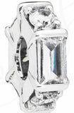 925 Sterling Silver Beaded Charm Spacer for Bracelet DIY Jewelry