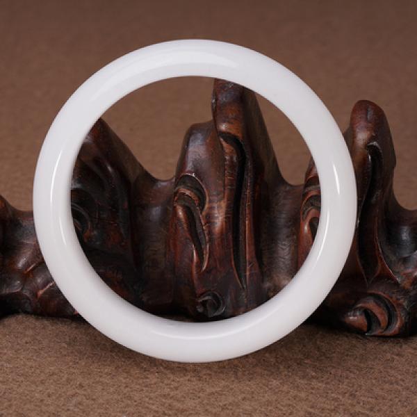 Zheru Jewelry Natural Hetian Jade 54mm-64mm Bracelet Princess Jewelry