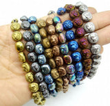 Quartz Crystal Hematite Craft Beads Pendant Jewelry 15''
