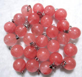Natural Stone Quartz Crystal Turquoises Lapis Opal Tiger Eye Ball Pendants
