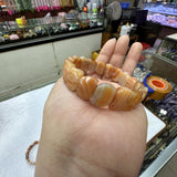 Red Agate Stone Beads Bracelet 11*14mm Natural Gemstone Jewelry Bangle
