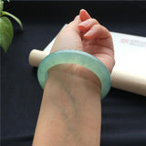 Zheru Jewelry Natural Myanmar Jadeite 54-64mm Princess Bracelet