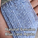 Lace Agate Natural Stone Beads 3mm Faceted Cutting Loose Chalcedony Beads