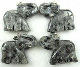 Tiger Eye Quartz Crystal Elephant Pendant for Jewelry Making