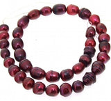Red Rice Freshwater Pearl 7-9mm Loose Beads