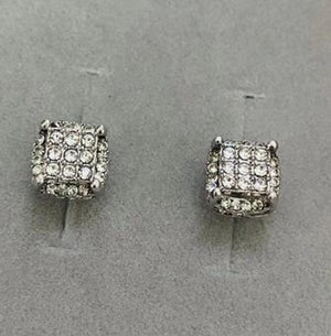 Red Zircon Crystal Natural Stone Earrings