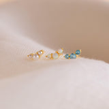 Bella Birthstone Studs - Minimalist Crystal Jewelry for Women