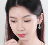 Long Earrings Real 925 Silver AAAAA Cz Drop Earrings