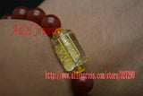 Taoism Taiji Words 10mm Red Stone Strand Bracelets 10pc/lot
