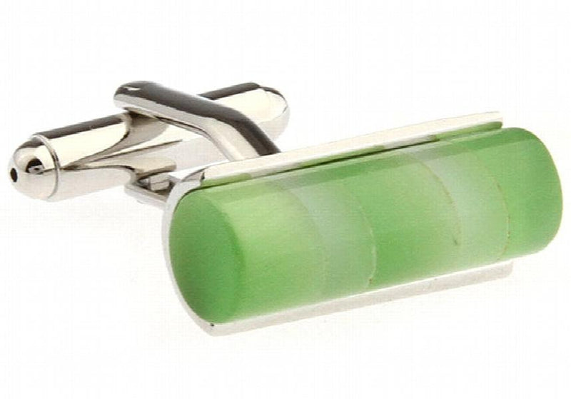Green Yellow Cat's eye CUFFLINKS for shirt