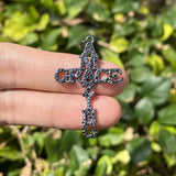 5pcs Zirconia Pave Cross Pendant for Bracelet Necklace