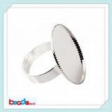 Adjustable Brass Ring Settings 18mm Base DIY Jewelry Findings