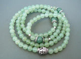 Green Aventurine Buddha Beaded Bracelet Yoga Healing Jewelry