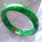 Natural Burmese Emerald Green 54-62mm Bracelet Princess Jewelry Gift