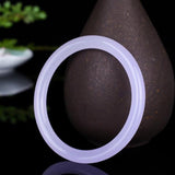 Natural Burmese Jadeite Light Purple 54-62mm Bracelet Princess Jewelry Gift