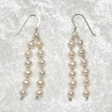 Freshwater Pearl Dangle Earrings S925 Silver Fine Jewelry