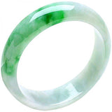 Zheru Jewelry Natural Burmese Jade Light Green Bangle Princess Gift