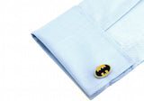 iGame Bat Cufflinks Yellow Superheroes Cuff Links