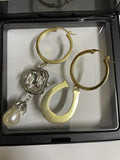 Asymmetric Pearl Drop Earrings