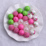 RB-035 20mm Mix Colorful Acrylic Beads 50pcs Chunky Beads for Kids