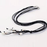 Pearl Jewelry Brown Leather Necklace Freshwater Pearls Wedding Birthday Gift