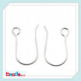 DIY 925 Silver Polish Hook Coil Earrings Pure Silver 925