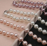 Shell Pearl Necklace 8mm Pink Sea Shell DIY Hand Jewelry