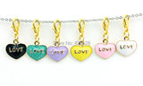 Love Letter Heart Lobster Clasp Pendants Necklace DIY Jewelry Accessories
