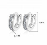 3cttw Moissanite Hoop Earring 925 Sterling Silver