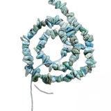 Larimar Faceted Round Rondelle Chip Coin Disc Beads 5-8mm