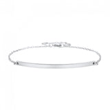 Personalized Name Bracelet Engraved Stainless Steel ID Bangle Chain