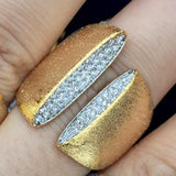 Soramoore Cubic Zircon Engagement Ring Wedding Bridal Finger Ring
