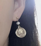 Natural Pearl Earrings Real Freshwater Pearl Fine Jewelry For Lady