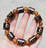 18x15mm Tibet Agate Chakra Bracelet Bead