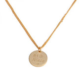 Personalized Stainless Steel 12*12mm Disc Necklace Beauty Mother