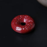 5A Cinnabar Dragon Safety Knot Necklace Pendant DIY Jewelry Material