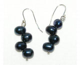Baroque Freshwater Pearl Silver Dangle Earrings - Wedding Lady Gift