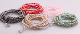 5 Crystal Alloy Tassel Beads Stretch Bracelets Yoga Bracelet