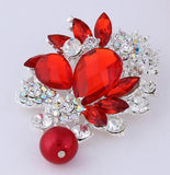 Ruiday Flower Brooch Pins Scarf Wedding Gift DIY Jewelry Accessories
