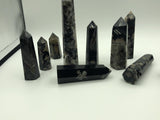 10Pcs Natural Crystal Raw Stone Sakura Agate Column Band Crystal Precipitation