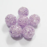 100pcs Faceted Crack Glitter Beads For Chunky Jewelry